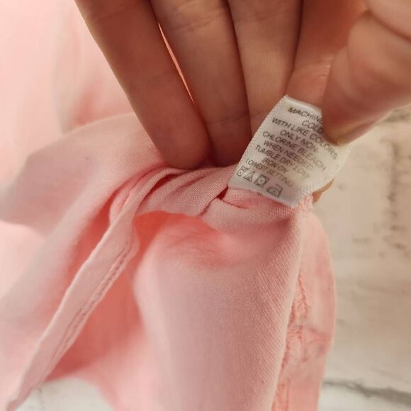 Pacsun PS Basics Cotton Short Sleeve Classic Plain T Shirt Pink Size Medium - Picture 8 of 12